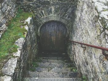 Close-up of tunnel