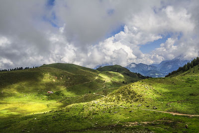 Scenic view of landscape against sky