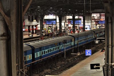 Train at railroad station