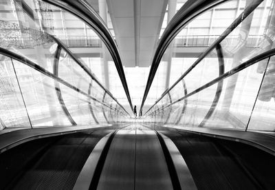 View of escalator