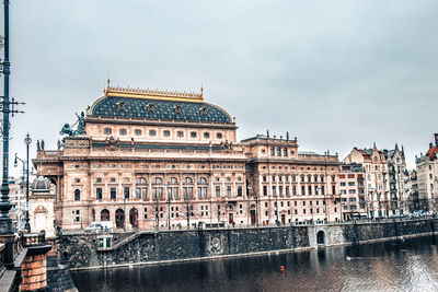 Buildings against sky in city