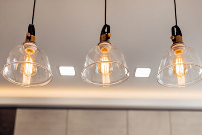 Pendant lamp with edison bulb