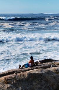 Scenic view of sea against sky