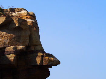 Low angle view of clear blue sky
