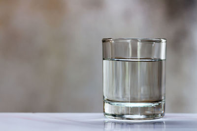 Close-up of water in glass