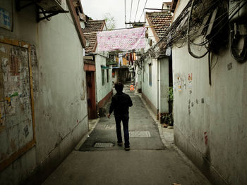 People walking in building