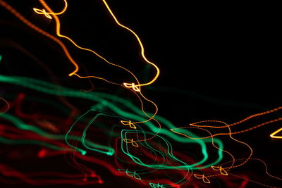 Light painting at night