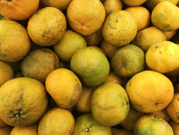 Full frame shot of fruits for sale in market