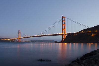 Golden gate bridge over river