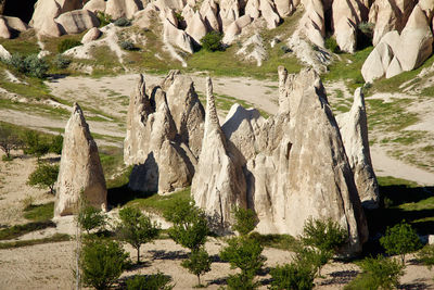 Panoramic view of rock formation