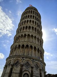 Low angle view of historical building against sky