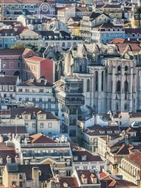 High angle view of townscape