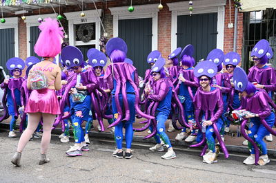 Group of people on street