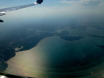 Aerial view of sea