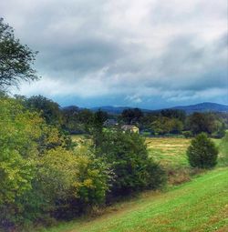 Scenic view of landscape against sky