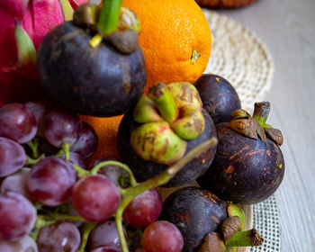 Fresh fruits. assorted colourful tropical fruits. clean and healthy eating