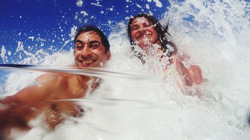 People enjoying in water