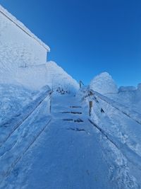 Snow covered mountain against sky