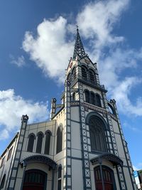 Low angle view of building against sky