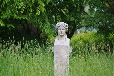 Statue in cemetery