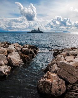 Scenic view of sea against sky