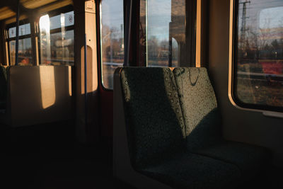 Interior of train