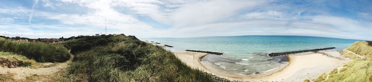 Panoramic shot of sea against sky