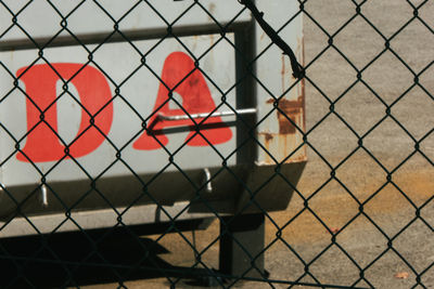 Full frame shot of chainlink fence