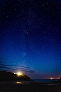 Scenic view of sky at night