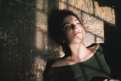 Portrait of young woman