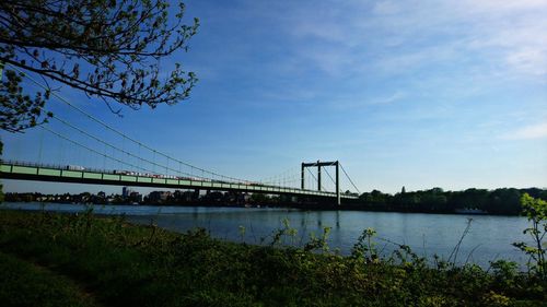 Bridge over river against sky