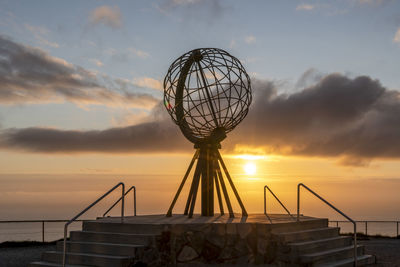 Nordkap in sunset