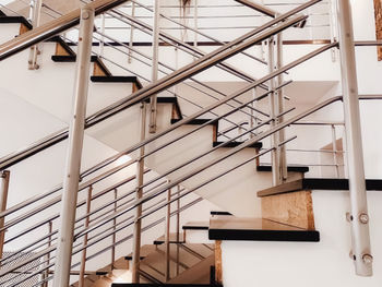 Low angle view of staircase in building