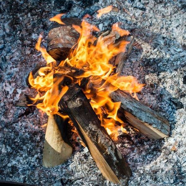 flame, burning, heat - temperature, fire - natural phenomenon, firewood, close-up, bonfire, high angle view, orange color, wood - material, fire, heat, no people, nature, yellow, dry, outdoors, field, campfire, glowing