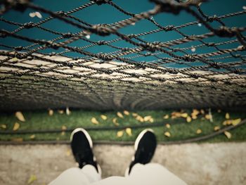 Close-up of chainlink fence