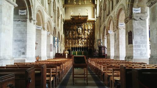 Interior of church