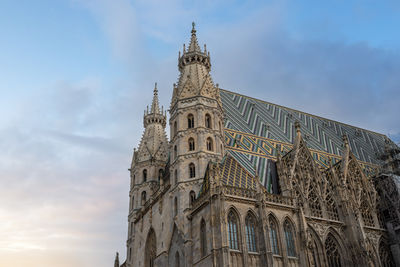 Low angle view of building against sky