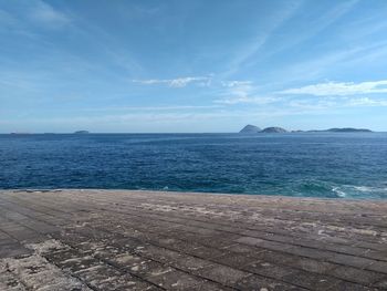 Scenic view of sea against sky