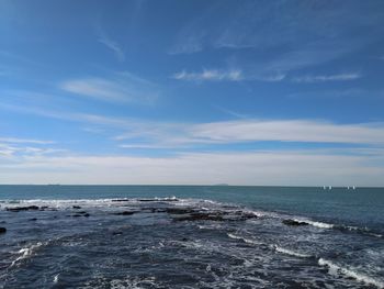 Scenic view of sea against sky