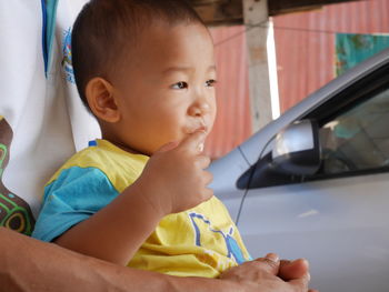 Close-up of cute baby