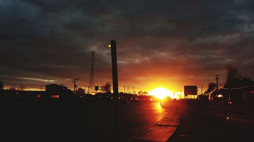 Road at sunset