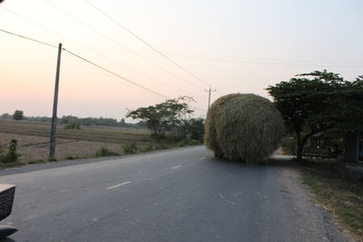 Road passing through landscape