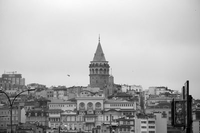 Old istanbul landscape and galata tower