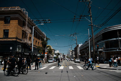 View of city street