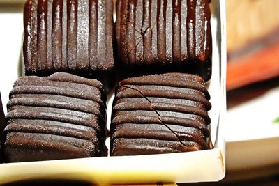 Close-up of chocolate cake