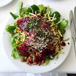 Close-up of served food