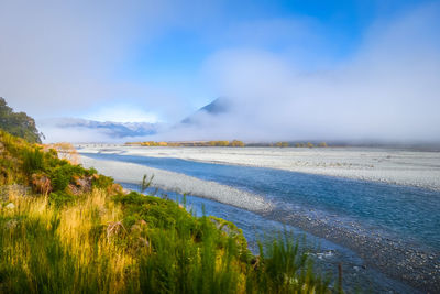 Scenic view of sea against sky