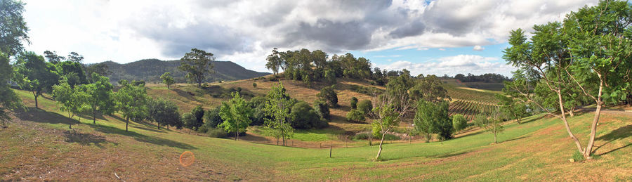 Panoramic view of landscape against sky