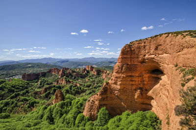 View of mountain range against sky