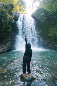 Vacation at the waterfall